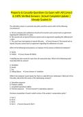 Property & Casualty Questions Ga Exam with All Correct & 100&percnt; Verified Answers &vert;Actual Complete Update &vert;Already Graded A&plus;