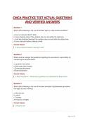 CMCA PRACTICE TEST ACTUAL QUESTIONS AND VERIFIED ANSWERS