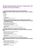 Michigan Residential Builder Exam Prep &ndash; Practice Test 3 &vert; 100 Questions & Answers with Rational