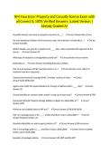 NM Insurance&sol; Property and Casualty license Exam with all Correct & 100&percnt; Verified Answers &vert;Latest Version &vert;Already Graded A&plus;
