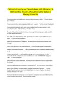 California Property and Casualty Exam with All Correct & 100&percnt; Verified Answers &vert;Actual Complete Update &vert;Already Graded A&plus;
