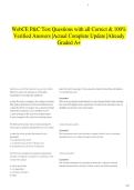 WebCE P&C Test Questions with all Correct & 100&percnt; Verified Answers &vert;Actual Complete Update &vert;Already Graded A&plus;