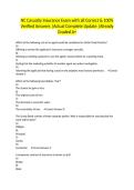 NC Casualty Insurance Exam with all Correct & 100&percnt; Verified Answers &vert;Actual Complete Update &vert;Already Graded A&plus;