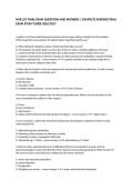 NUR 257 Final Exam Study Guide Questions & Answers 2026&sol;2027