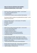 NURS 257 Exam 2 Study Guide Questions & Answers 2026&sol;2027