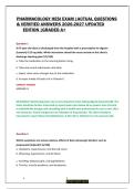 HESI Pharmacology Exam 2026-2027 Updated Study Guide Questions & Rationales