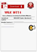 WGU D774 Introduction to Business Accounting OA Study Guide 2026-2027