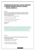 HESI Pharmacology Exam Study Guide 2026-2027 Updated Edition