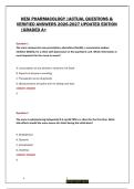 HESI Pharmacology 2026&sol;2027 &vert; Practice Questions & Answers