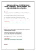 HESI Fundamentals Exam Study Guide 2026&sol;2027 &vert; Practice Questions & Answers