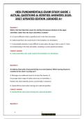 HESI Fundamentals Exam Study Guide 2026&sol;2027 &vert; Practice Questions & Answers