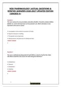 HESI Pharmacology 2026&sol;2027 &vert; Practice Questions & Answers