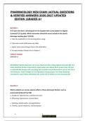 HESI Pharmacology Exam 2026&sol;2027 &vert; Practice Questions & Answers