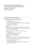 ENG1503 ACADEMIC LANGUAGE AND LITERACY IN ENGLISH&NewLine;COMPREHENSIVE EXAMINATION PREPARATION QUESTION BANK&NewLine;ASSIGNMENT 1 - SEMESTER 2 2026