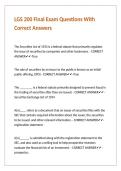 LGS 200 Final Exam Questions With Correct Answers&period;