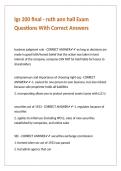 lgs 200 final - ruth ann hall Exam Questions With Correct Answers