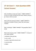 GY 101 Exam 4 &ndash; Islam Questions With Correct Answers&period;