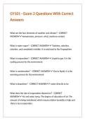 GY101 - Exam 3 Questions With Correct Answers