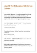 AGACNP Test -2 Questions With Correct Answers