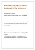 Maria Leik Flashcard &lpar;AGNP&rpar; Exam Questions With Correct Answers 