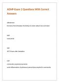 AGNP-Exam 2 Questions With Correct Answers