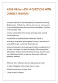 AGNP Midterm EXAM QUESTIONS WITH CORRECT ANSWERS