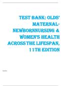 Test Bank&colon; Olds&rsquo; Maternal-Newborn Nursing & Women&rsquo;s Health Across the Lifespan&comma; 11th Edition&comma; Michele Davidson&comma; Marcia London&comma; Patricia Ladewig &vert; Complete Guide &sol; LATEST UPDATE
