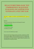 RELIAS DYSRHYTHMIA BASIC TEST &NewLine;COMPREHENSIVE 300 QUESTION &NewLine;EXAM BANK AND ANSWERS WITH &NewLine;RATIONALES LATEST THIS YEAR 
