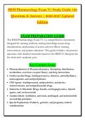 HESI Pharmacology Exam V1 Study Guide 100 &NewLine;Questions & Answers &vert; 2026-2027 Updated &NewLine;Edition 