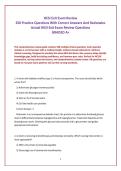 HESI Exit Exam Review&NewLine;250 Practice Questions With Correct Answers And Rationales&NewLine;Actual HESI Exit Exam Review Questions&NewLine;GRADED A&plus;&NewLine;