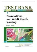 Test-bank-foundations-and-adult-health-nursing-8th-edition-by-kim-cooper-isbn-no- - Study guides&comma; Class notes & Summaries