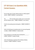 CIT 105 Exam 2 mc Questions With Correct Answers