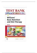 TEST BANK For Williams Basic Nutrition and Diet Therapy 16th Edition by Staci Nix&comma; ISBN&colon; 9780323653763&comma; All 23 Chapters Covered&comma; And Verified 2026&vert;2027&NewLine;