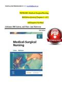 Test Bank for Medical Surgical Nursing 8th Edition &lpar;Saunders&comma; 2022&rpar; by Mary Ann Linton and Adrianne Dill&comma; Isbn no&semi; 9780323826716&comma; all 63 Chapters Covered&NewLine;