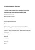 WGU D103&colon; Intermediate Accounting I &mdash; Complete OA Test Bank & Conceptual Framework Guide &lpar;2026&rpar;