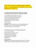 NSG 5140 Advanced Pathophysiology Midterm Exam &vert; Actual Questions & Verified Answers with Rationales &lpar;Graded A&plus;&rpar;