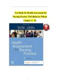 Test Bank For Health Assessment for Nursing Practice 7th Edition By Susan Fickertt Wilson Jean Foret Giddens &vert; 9780323661195 &vert; Chapter 1- 24 &vert; All Chapters with Answers and Rationals&NewLine;