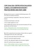 CDIP EXAM 2026 CERTIFICATION EVALUATION CLINICAL DOCUMENTATION INTEGRITY PRACTICE REVIEW AND STUDY GUIDE&period;pdf&NewLine;&NewLine;