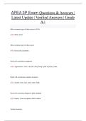 APEA 3P Exam Questions & Answers &vert; Practice Test&comma; Study Guide & Exam Review 2026&sol;2027