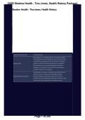 Shadow Health Tina Jones Health History &vert; Questions&comma; Answers & Nursing Assessment Study Guide 2026&sol;2027