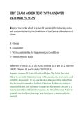 CDT EXAM MOCK TEST WITH ANSWER RATIONALES 2026&period;