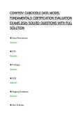 CDW110V CABOODLE DATA MODEL FUNDAMENTALS CERTIFICATION EVALUATION EXAMS 2026 SOLVED QUESTIONS WITH FULL SOLUTION&period;pdf&NewLine;&NewLine;
