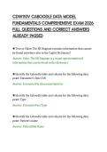 CDW110V CABOODLE DATA MODEL FUNDAMENTALS COMPREHENSIVE EXAM 2026 FULL QUESTIONS AND CORRECT ANSWERS ALREADY PASSED&period;pdf&NewLine;&NewLine;