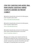CDW 110V CABOODLE DATA MODEL FINAL PAPER UPDATED QUESTIONS VERIFIED COMPLETE ANSWERS 100 PERCENT CORRECT&period;pdf&NewLine;&NewLine;
