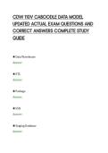 CDW 110V CABOODLE DATA MODEL UPDATED ACTUAL EXAM QUESTIONS AND CORRECT ANSWERS COMPLETE STUDY GUIDE&period;pdf&NewLine;&NewLine;