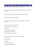 KIN 150 CPR with correct answers 100&percnt;