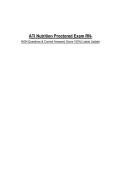 ATI Nutrition Proctored Exam RN-&NewLine;NGN Questions & Correct Answers&vert; Score 100&percnt;&vert; Latest Update&NewLine;
