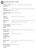 AQA GCSE Triple Science - Biology EXAM QUESTIONS WITH 100&percnt; CORRECT ANSWERS