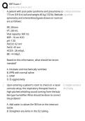 RRT Exam 1 QUESTIONS COMPLETE WITH 100&percnt; CORRECT ANSWERS &vert; GRADED A&plus;