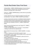 Florida Real Estate Class Exam &vert; Study Guide&comma; Practice Questions & Real Estate License Prep 2026&sol;2027